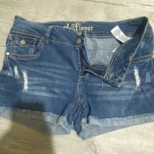 Denim shorts
